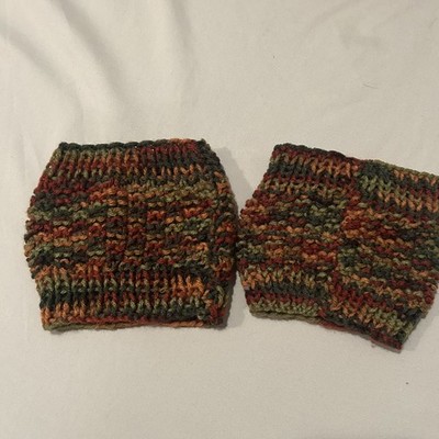  Handmade Boot Cuffs Boot Toppers Earthy Fall Tones