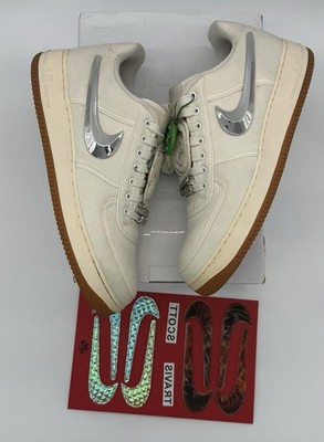 Nike Air Force 1 Low x Travis Scott 'Sail' Size 13 Sneakers AQ4211-101 Rare