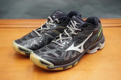 Mizuno Wave Lightning RX2 Shoes Womens 8.5 Black Mesh Lace Up Low Top Volleyball