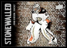 2018-19 Upper Deck Stonewalled John Gibson #SW-16