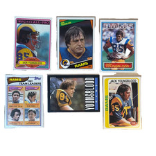 Jack Youngblood Topps '78-'85, #265,  #370,  #379, ' #369,  #287 & #88 - 6 cards