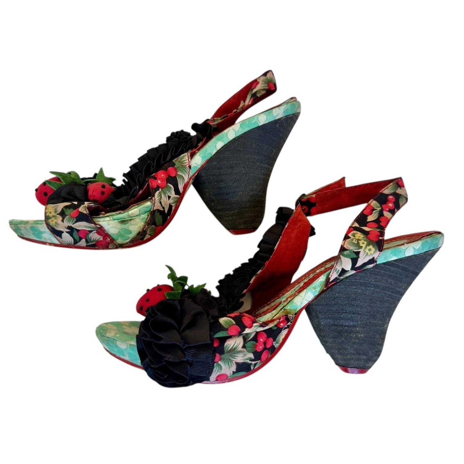 IRREGULAR CHOICE Raspberry Ripples Slingback Sand… - image 7