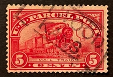 Travelstamps: 1912-13 US STAMP PARCEL POST SCOTT# Q5 MAIL TRAIN 5CENTS, USED NG