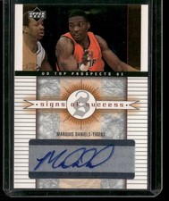 2003 UD Top Prospects #SS-MD Marquis Daniels Signs of Success