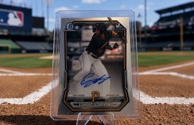 Edward Florentino 1st Bowman On Card Auto Pirates Prospect