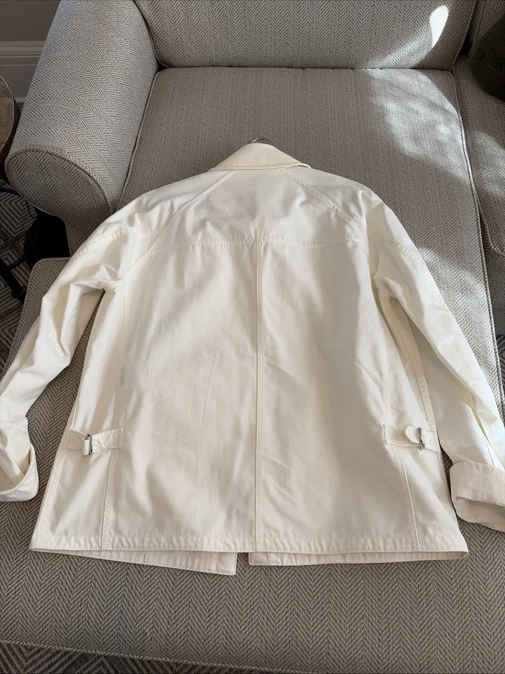 Jaqueta masculina Ralph Lauren etiqueta roxa branca tamanho M - Imagem 4 de 4