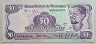 Nicaragua 50 Cordobas 1985 Series F Unc