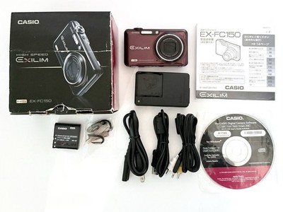 Casio Exilim EX-FC150 HS Digital Camera Purple 10.1MP 5x Zoom Slow