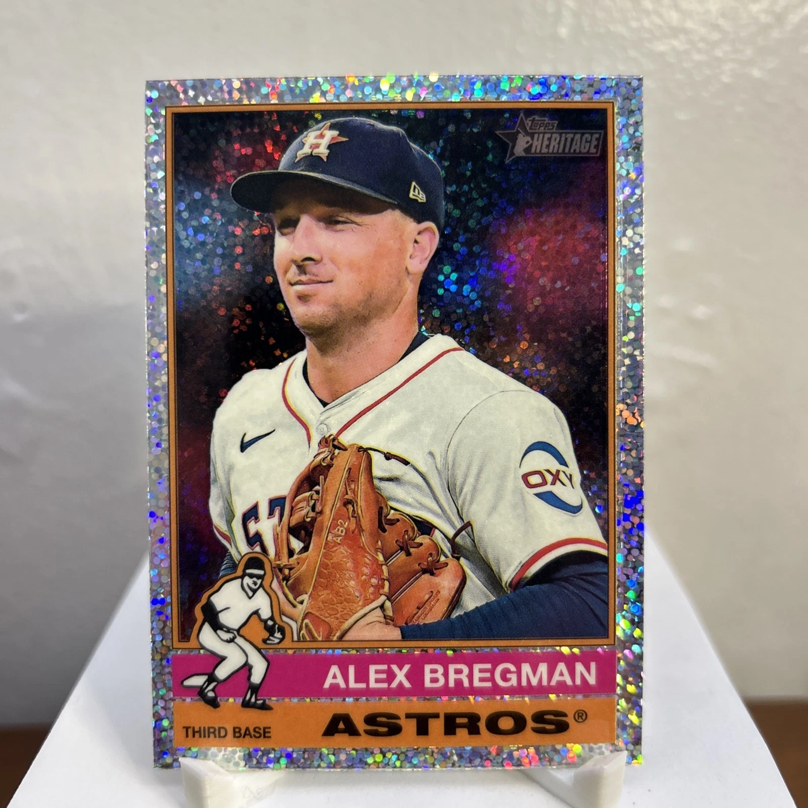 2025 Topps Heritage - Alex Bregman #391 Chrome Silver Sparkle Refractor