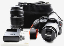 Canon EOS Rebel SL1 100D DSLR Double Zoom Kit 18-55 55-250mm [NEAR MINT] Japan