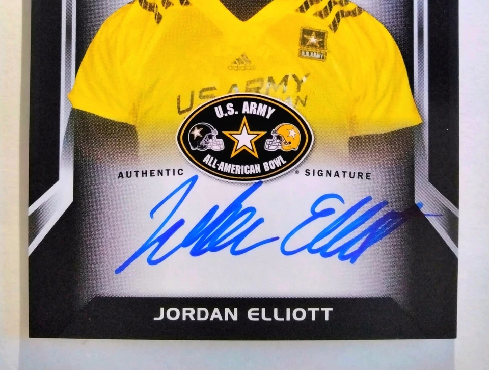 RC AUTO SSP/15 * JORDAN ELLIOTT 2016 Leaf U.S. Army All American Bowl, Elite/799 - Image 4 of 4