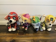 Nickelodeon Paw Patrol Plush Stuffed Animal Set of 4 Small Washable Dogs