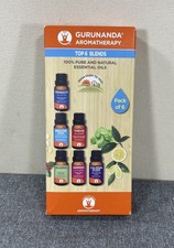 GURUNANDA Essential Oils Top 6 Blends 100% Pure & Natural, Therapeutic Grade