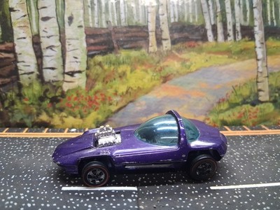 Hot Wheels Redline Silhouette 1967 Purple Gray Interior Made In Hong Kong N/Mint