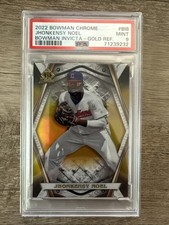 2022 Bowman Chrome Jhonkensy Noel Bowman Invicta Gold Refractor PSA 9