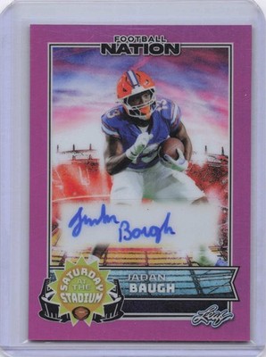 2025 Leaf Jadan Baugh Pink RC Auto /6 #SA-JB1 Florida 467