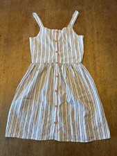 Oshkosh B'Gosh Red White Blue ButtonSundress Girls Size 12