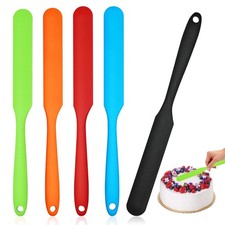 5Pack Silicone Jar Spatula Jam Spreader for Peanut Butter Baking Cake Icing