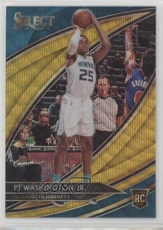 2019-20 Panini Select Courtside Tmall Gold Wave Prizm PJ Washington Jr #215 rp9