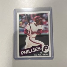 Topps baseball 1985 Al Oliver #130 Philadelphia Phillies MLB Base Set Card
