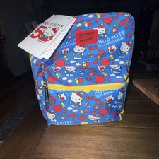 Sanrio Loungefly 50th Anniversary Hello Kitty Nylon Backpack Brand New W/tags