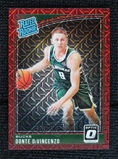 2018-19 Donruss Optic Rated Rookie Choice Red Prizm 37/88 Donte DiVincenzo 0ql2