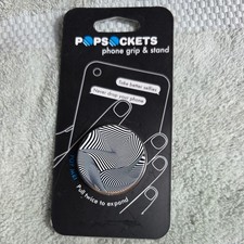 PopSocketsGrip  Stand for Phones and Tablets distortion b w