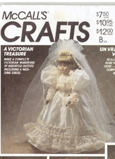 Doll Clothes McCalls Sewing Pattern 5907 Victorian Dresses New Uncut