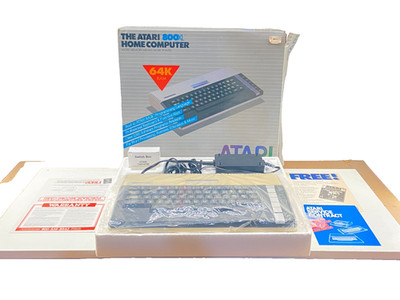  ️ Vintage Atari 800XL Home Computer ~ In Original Box w/ Power Supply & Switch