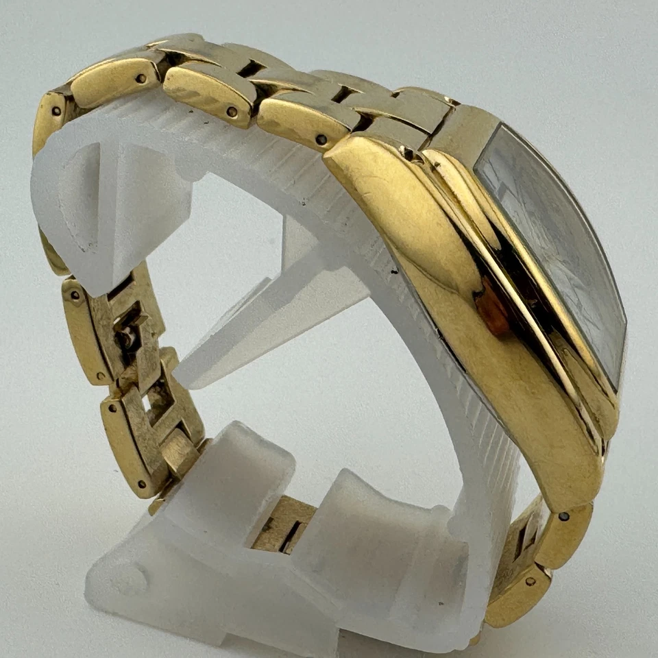 Reloj de Cuarzo Gossip Unisex Tono Dorado Barril Japón Analógico Cronógrafo Batería Nueva Foto 3 de 4