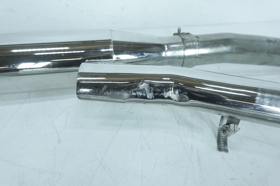 99 Harley Touring FLHR Road King tubos de escape silenciador Rinehart abollado Foto 2 de 4