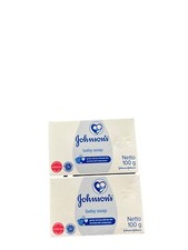 2 Bars of Johnson's Original Baby Soap Enriched With Moisturizer Full Size Bars