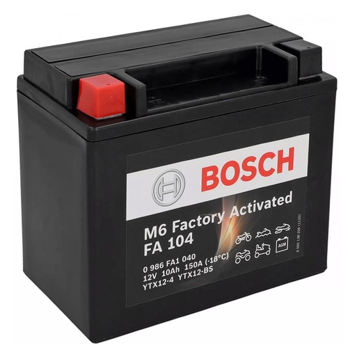 SEALED BOSCH BATTERY M6 FA104 YTX12-BS APRILIA Pegaso Trail 660 2005-2008 - Picture 1 of 5