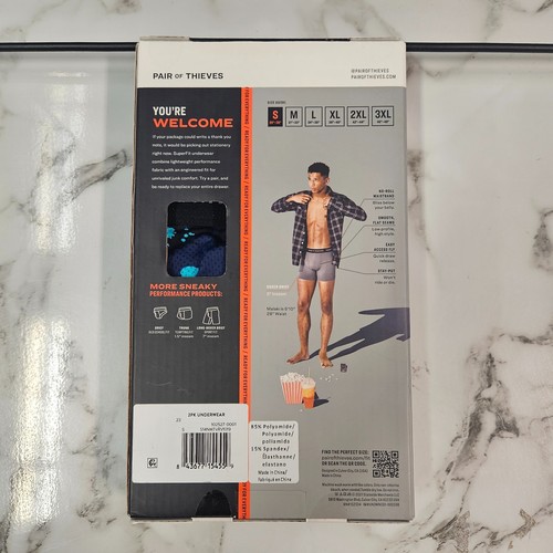 Paquete de 2 pares de calzoncillos boxer mágicos de malla súper ajustados Thieves para hombre talla pequeña surtido - Imagen 66 de 68
