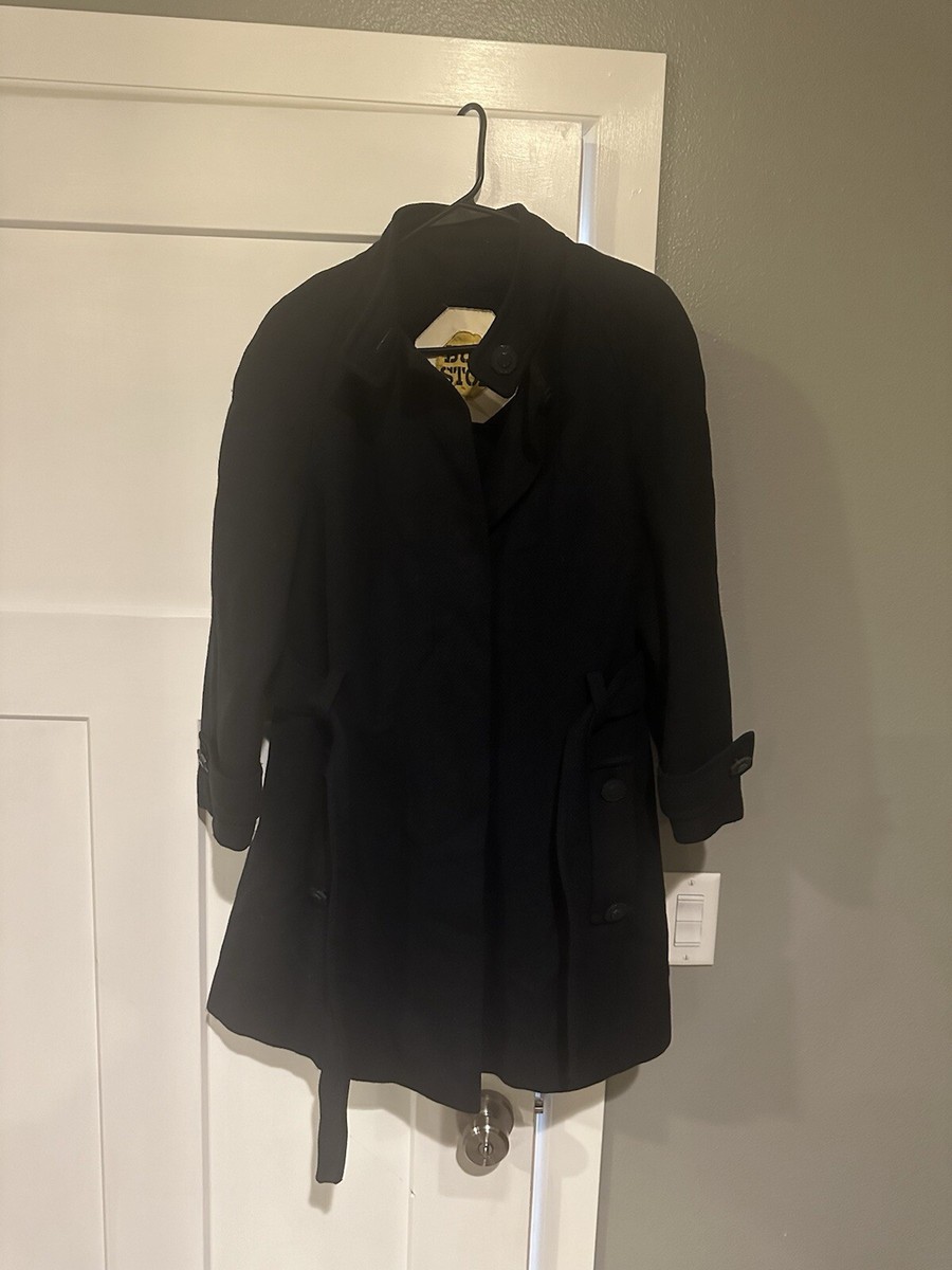Bus Stop Vintage Pea Coat W/deep Pile Lining By Borg | eBay