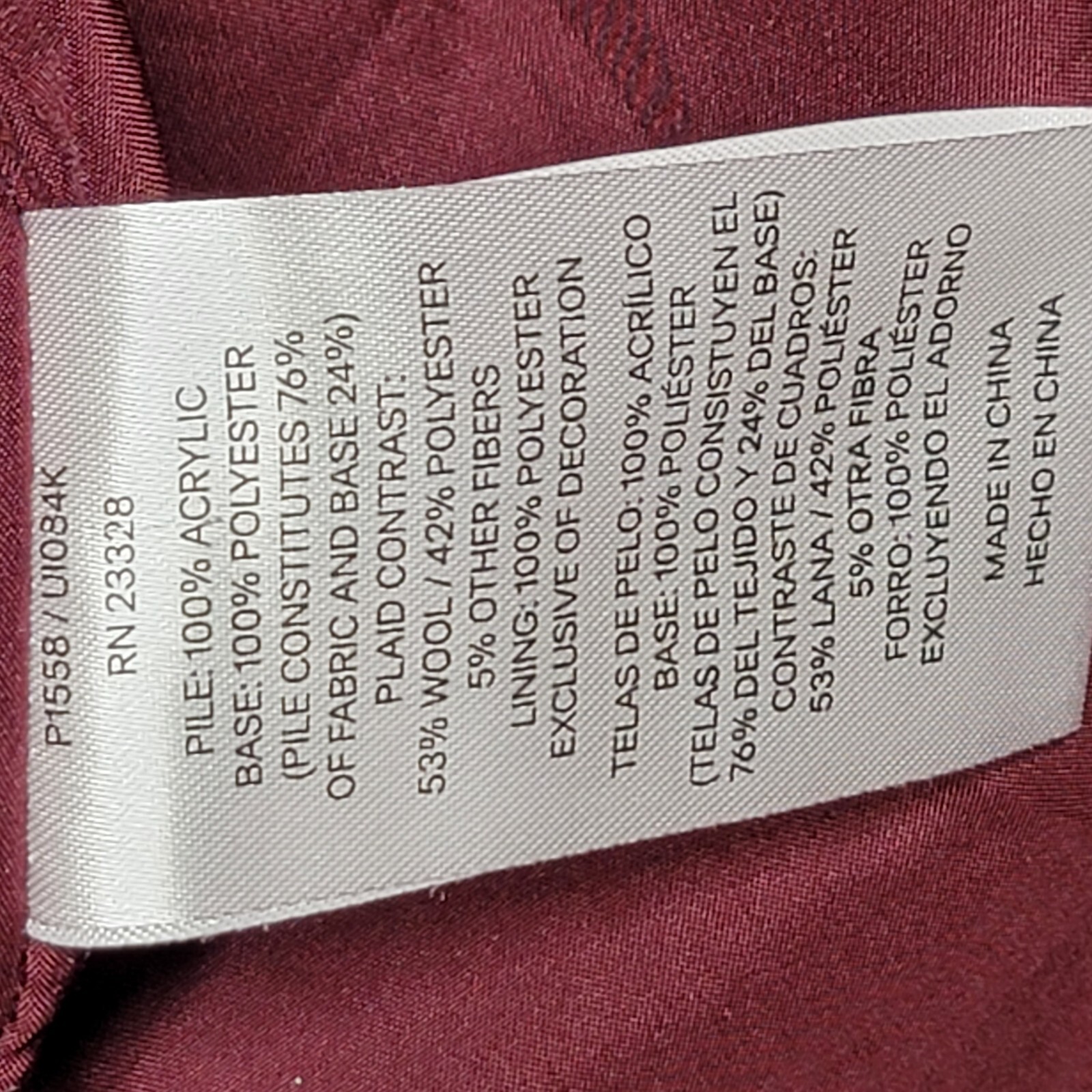 Pendleton Womens Medium Jacket Sherpa Fleece Burg… - image 6