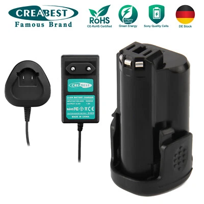 CREABEST 3500mAh 12V Li-ion Akku/Ladegerät für Dremel B812-02 B812-01 8200 8220 8300