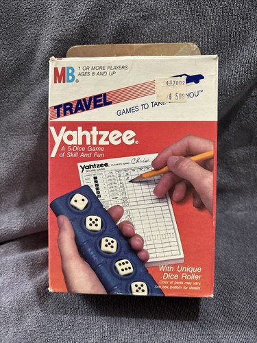 Vintage Milton Bradley - Travel Yahtzee 1984 Complete Games To Take With You - 第 1/9 張圖片