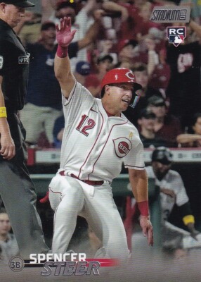 2023 Stadium Club #213 Spencer Steer RC Cincinnati Reds Baseball Card