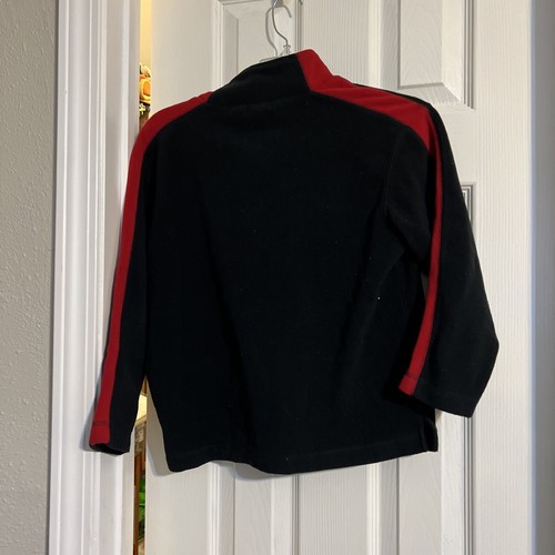 Boy's S Long-Sleeve Quarter-Zip Microfleece Sweatshirt for ski or winter play - Picture 2 of 2