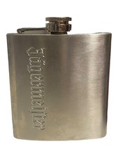 Jägermeister Flachmann Stainless Steel 6oz Schriftzug Edelstahl