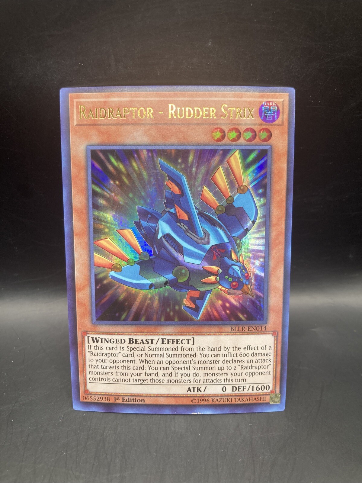 Raidraptor - Rudder Strix BLLR-EN014 Battles of Legend: Light's Revenge 1st...