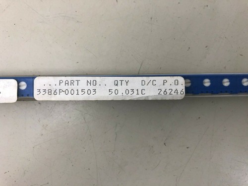 BOURNS 3386P001503 RESISTENZA, DECESPUGLIATORE, CERMET, 1 GIRO 0,5 W 50000 ohm TUBO DA 50 - Foto 2 di 4
