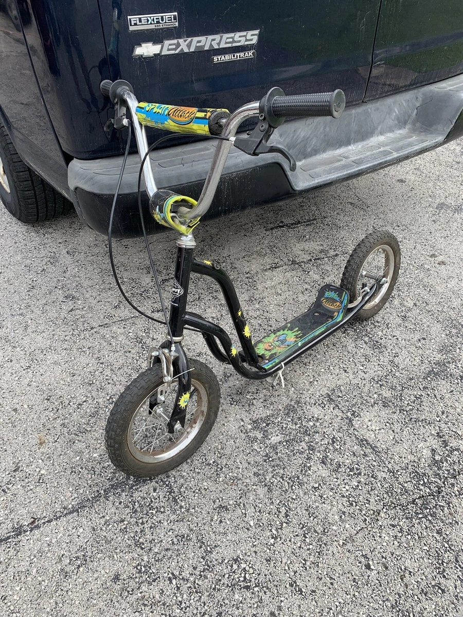 VINTAGE 90 s HUFFY OLD SCHOOL BMX SCOOTER SPLAT ATTACK eBay