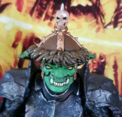 Mythic Legions compatible MAFC Custom Goblin Hun Helmet HEAD #2 Sculpt