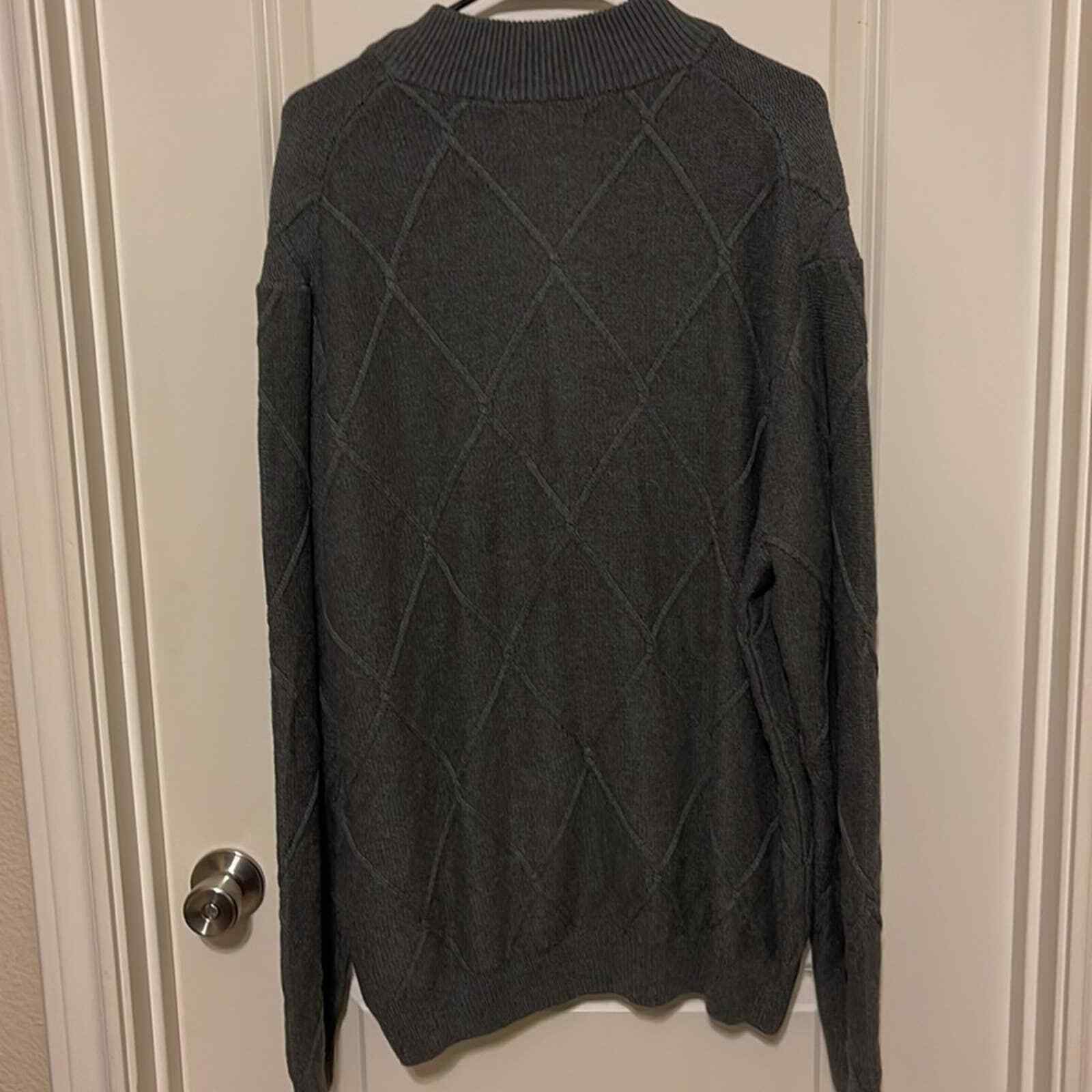 Chaps quarter zip cable knit pullover sweater. Gr… - image 4