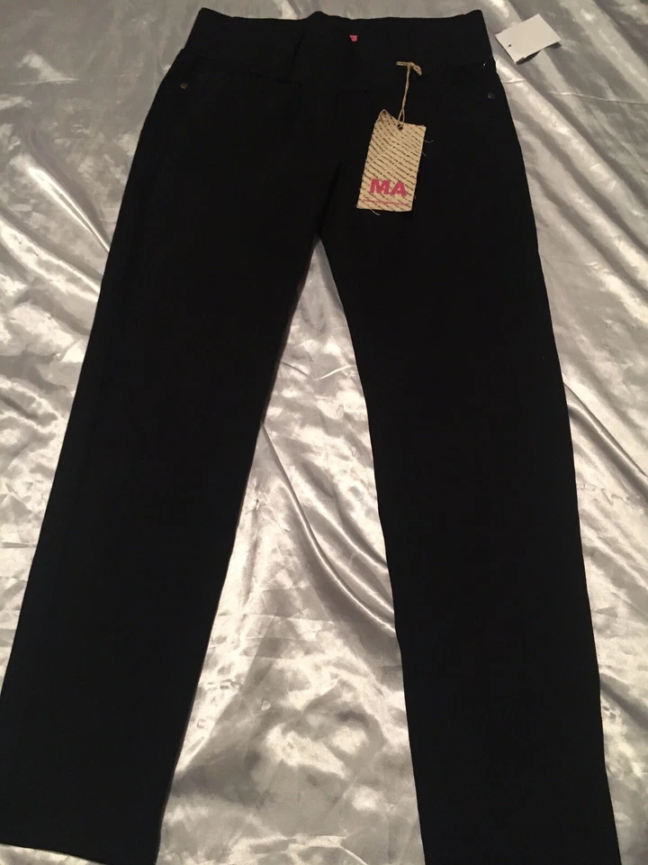 MATERNAL AMERICA Maternidad Leggings Pantalones Negro Talla Pequeña Foto 2 de 4