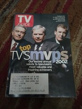 TV GUIDE March 9-15 2002 Dan Rather, Tom Brokaw, Peter Jennings