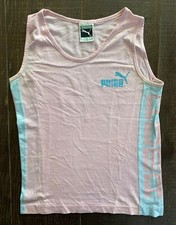 PUMA+++T SHIRT TANK +++ROSA+++TG S+++PERFETTA++ORIGINALE100%+++