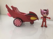 PJ Masks Hero Blast Owlette Vehicle and figure 99 Complete set - EUC Car Toy